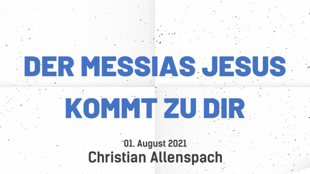 Der Messias Jesus kommt zu dir Image