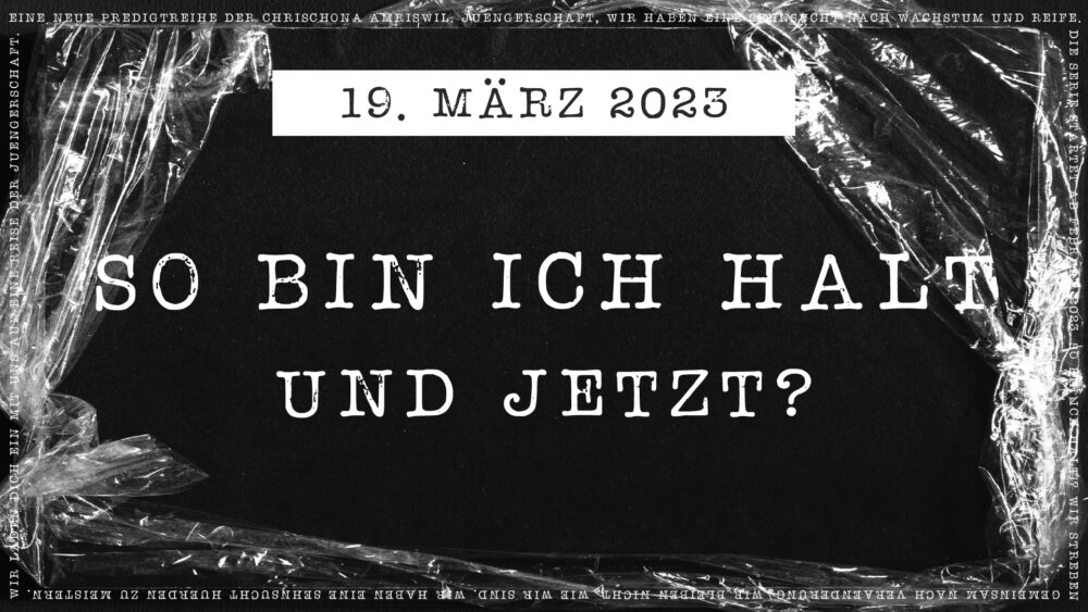 So bin ich halt - und jetzt? Image