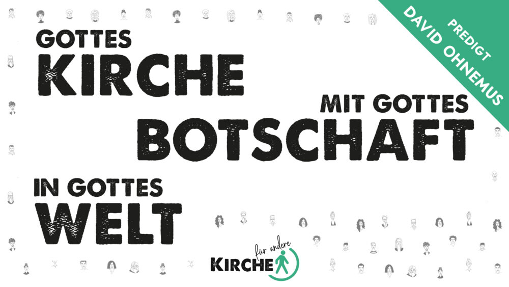 Gottes Kirche mit Gottes Botschaft in Gottes Welt Image